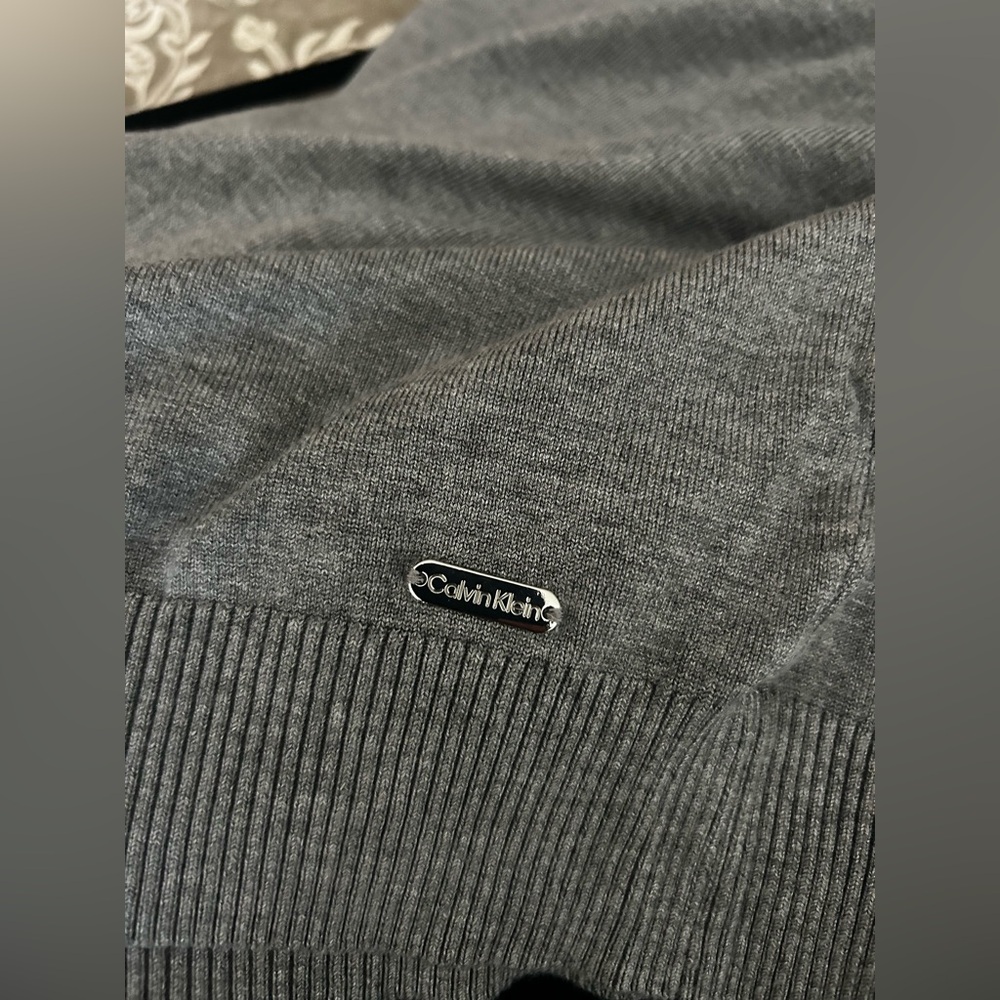 Calvin Klein Gray Turtleneck Sweater Women’s Size M - Picture 7 of 9